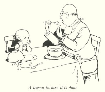 Una lección de cómo se hace (litografía) de William Heath Robinson