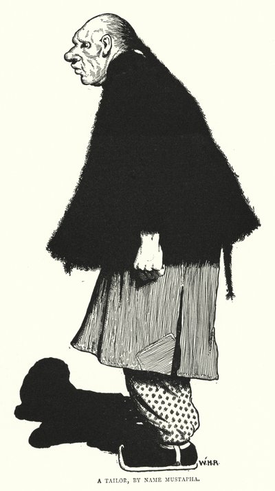 Un sastre, llamado Mustapha de William Heath Robinson