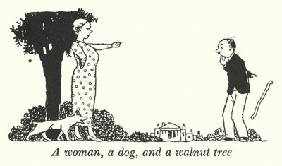 Una mujer, un perro y un nogal de William Heath Robinson
