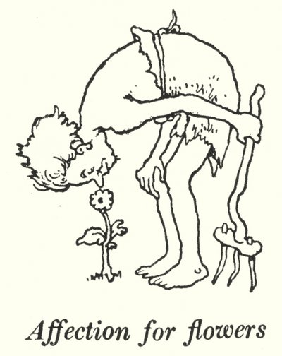 Afecto por las flores (litografía) de William Heath Robinson