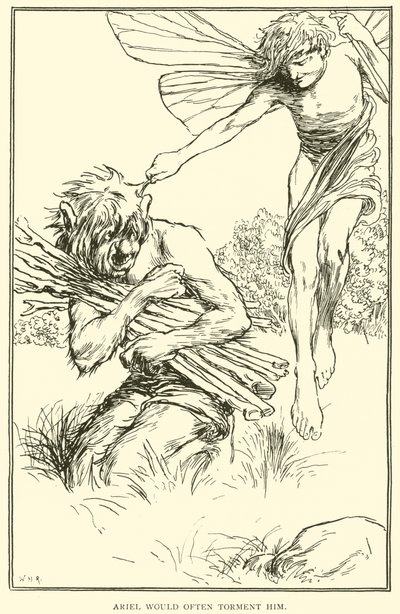 Ariel solía atormentarlo a menudo de William Heath Robinson