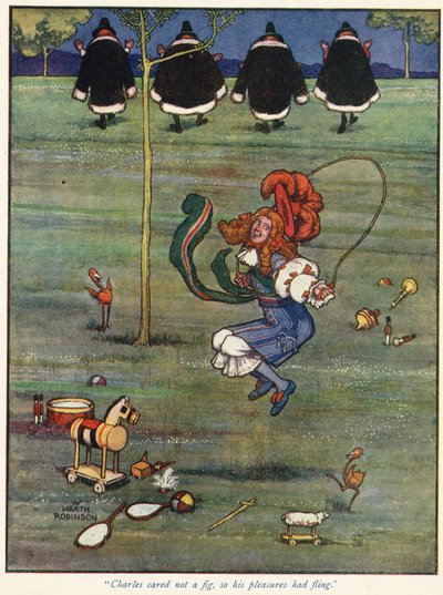 A Carlos no le importaba un higo, así que sus placeres se desataron de William Heath Robinson