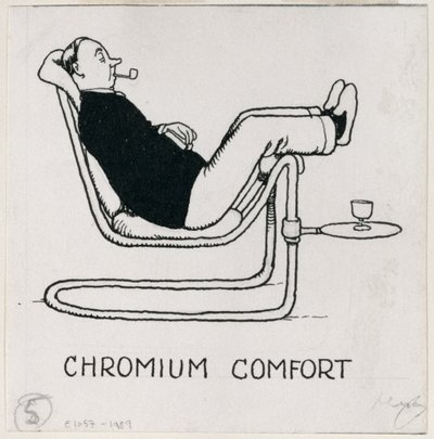 Cromo Confort, (detalle) de Cómo Vivir en un Piso, publicado en 1936 de William Heath Robinson
