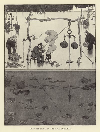 Pesca de almejas en el norte congelado de William Heath Robinson