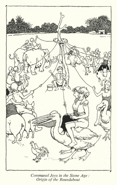 Alegrías Comunales en la Edad de Piedra, Origen del Carrusel de William Heath Robinson