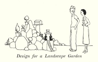 Diseño para un Jardín Paisajístico de William Heath Robinson