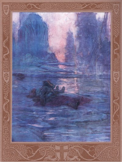 Sigue adelante, estamos esperando por los senderos que perdimos. Por los sonidos de muchos pasos, por el paso de una multitud. de William Heath Robinson