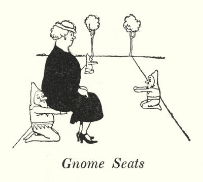 Asientos de gnomo de William Heath Robinson