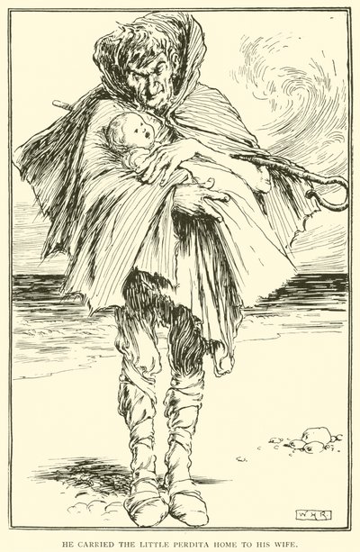 Llevó a la pequeña Perdita a casa con su esposa de William Heath Robinson