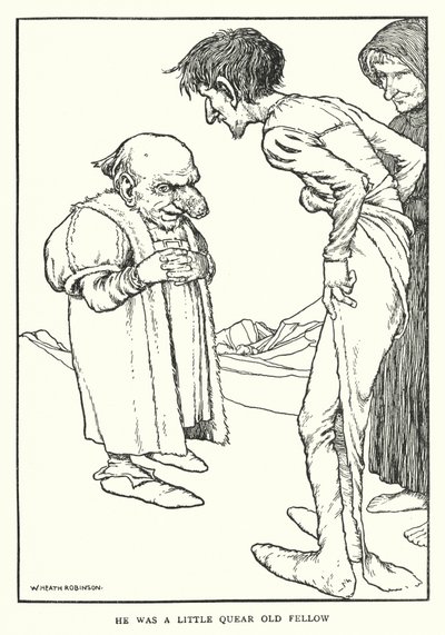 Era un viejo raro (litografía) de William Heath Robinson