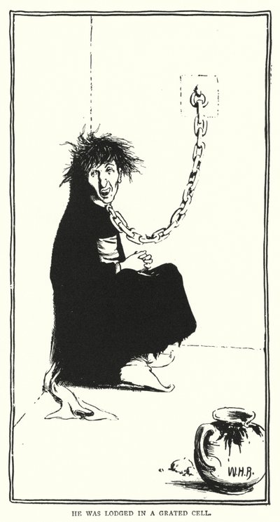 Fue alojado en una celda enrejada de William Heath Robinson