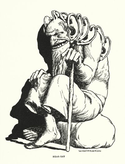 Rumor (litografía) de William Heath Robinson