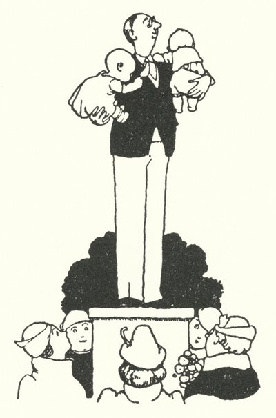 Cómo ser un esposo perfecto (litografía) de William Heath Robinson