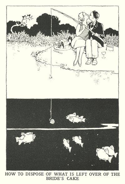 Cómo deshacerse de lo que queda del pastel de la novia de William Heath Robinson