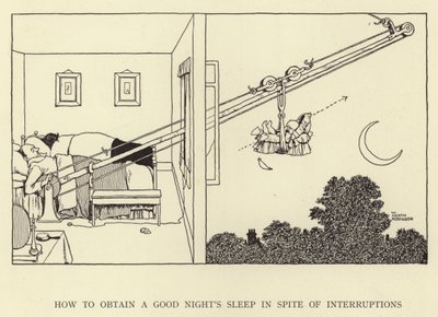 Cómo obtener una buena noche de sueño a pesar de las interrupciones de William Heath Robinson