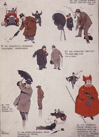 Cómo puedes detectar a tu verdadero golfista del hombre común en la calle de William Heath Robinson