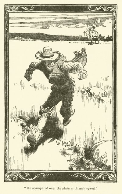 Ilustración para Don Quijote de William Heath Robinson