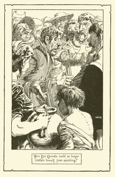 Ilustración para Don Quijote de William Heath Robinson