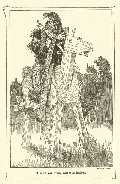Ilustración para Don Quijote de William Heath Robinson