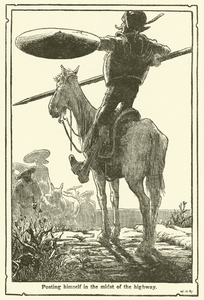 Ilustración para Don Quijote de William Heath Robinson