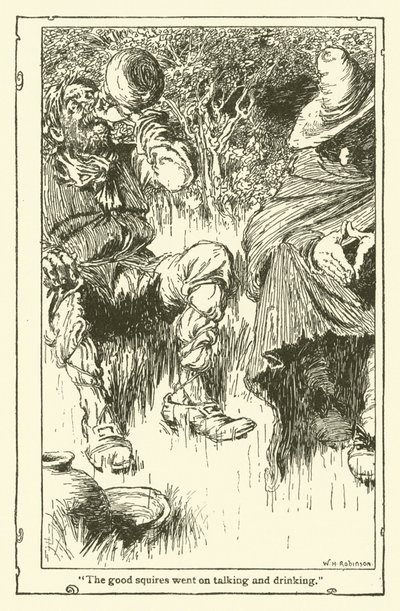 Ilustración de Don Quijote de William Heath Robinson