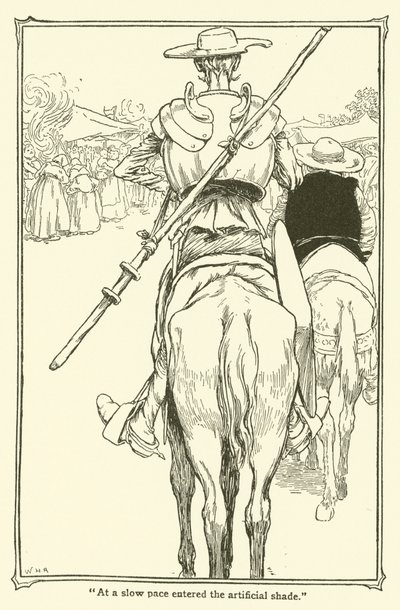 Ilustración de Don Quijote de William Heath Robinson