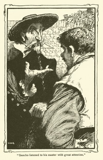 Ilustración de Don Quijote de William Heath Robinson