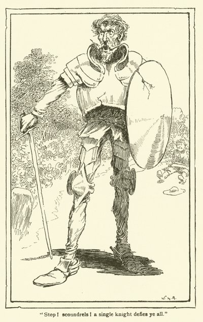 Ilustración de Don Quijote de William Heath Robinson