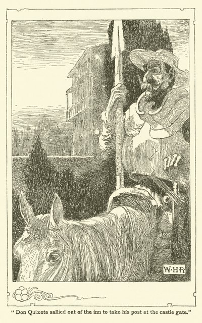 Ilustración para Don Quijote de William Heath Robinson