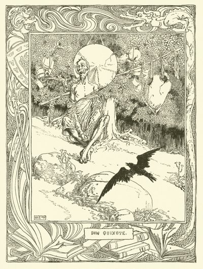 Ilustración de Don Quijote de William Heath Robinson