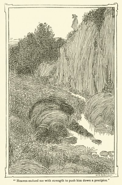 Ilustración de Don Quijote de William Heath Robinson