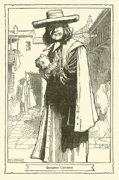 Ilustración de Don Quijote de William Heath Robinson