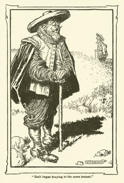 Ilustración para Don Quijote de William Heath Robinson