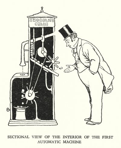 Ilustración para Railway Ribaldry de W Heath Robinson de William Heath Robinson