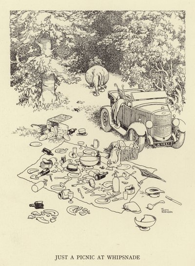 Solo un picnic en Whipsnade de William Heath Robinson