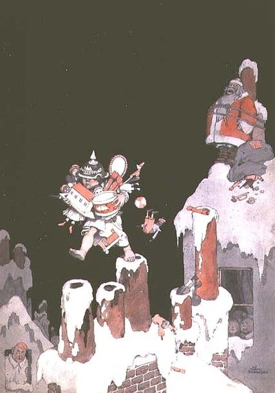 Botín - Un consejo de los hunos de William Heath Robinson
