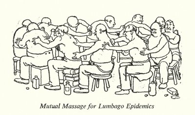 Masaje mutuo para epidemias de lumbago de William Heath Robinson