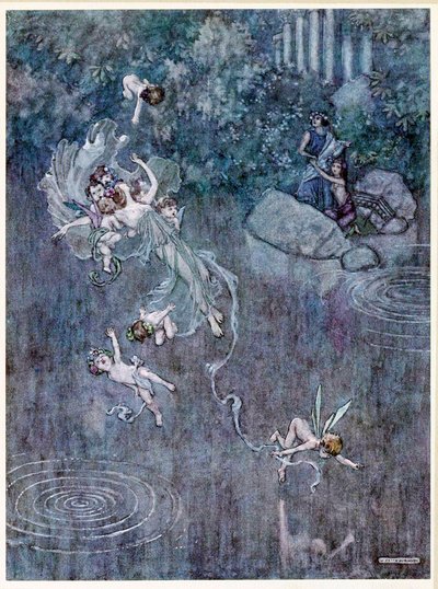 Oberón: y haz que con la bella Aegle rompa su fe, de Sueño de una noche de verano de William Heath Robinson
