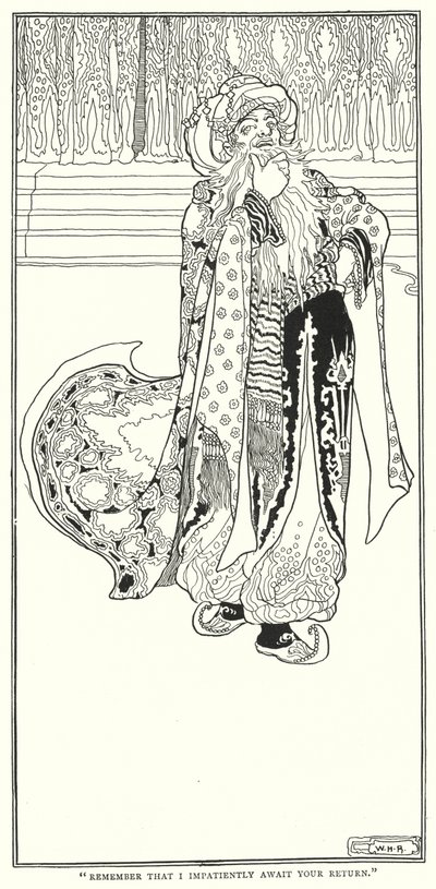 "Recuerda que espero impacientemente tu regreso" de William Heath Robinson