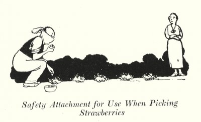 Accesorio de seguridad para recoger fresas de William Heath Robinson