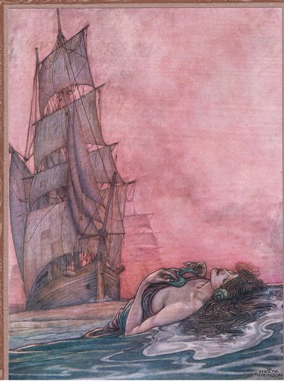 Ella nos llama, aún sin alimentar de William Heath Robinson