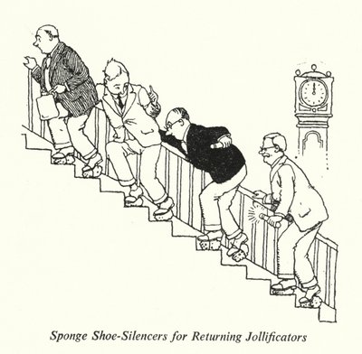 Silenciadores de Zapatos de Esponja para Festejadores que Regresan de William Heath Robinson