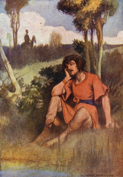 Historias de Chaucer (litografia en color) de William Heath Robinson