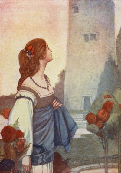 Historias de Chaucer (litografia en color) de William Heath Robinson