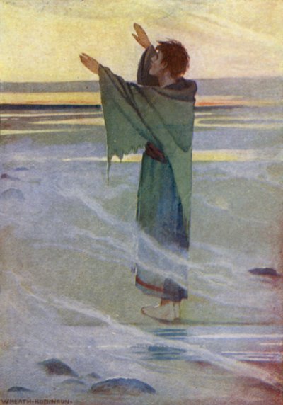 Historias de Chaucer (litografia en color) de William Heath Robinson