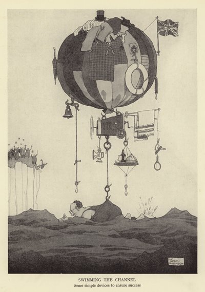 Cruzando el canal, algunos dispositivos simples para asegurar el éxito de William Heath Robinson