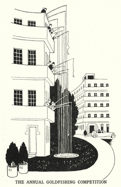 La Competencia Anual de Pesca de Oro de William Heath Robinson