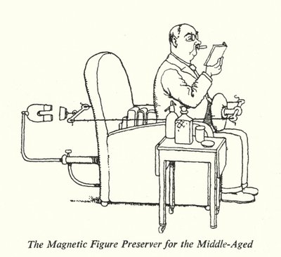 El preservador magnético de la figura para la mediana edad de William Heath Robinson