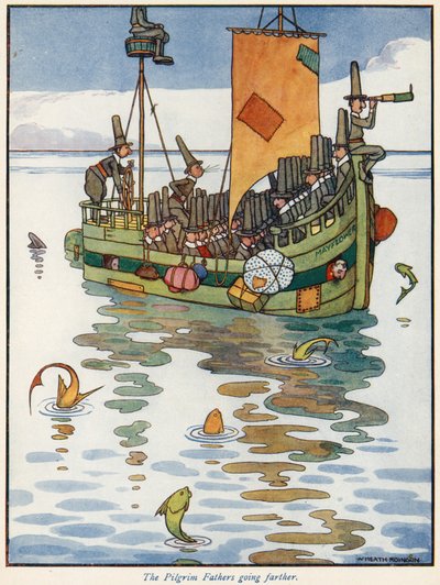 El padre peregrino va más lejos de William Heath Robinson