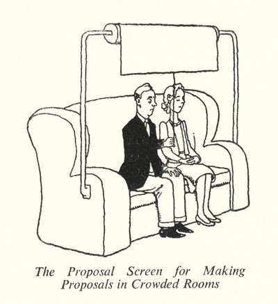 La Pantalla de Propuestas para Hacer Propuestas en Salas Llenas de William Heath Robinson